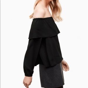 Aritzia Wilfred morel blouse